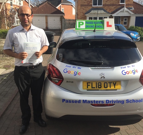 Congratulations on a practical driving test pass for Lijo Abraham of Guiseley